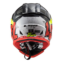 LS2 MX437 FAST EVO CRUSHER HELMET - BLACK / RED / GREY