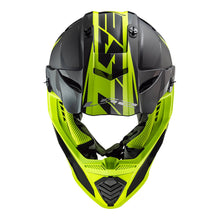 LS2 MX437 FAST EVO ROAR HELMET - BLACK / HI-VIS YELLOW