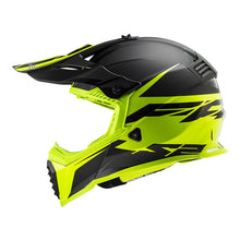 LS2 MX437 FAST EVO ROAR HELMET - BLACK / HI-VIS YELLOW