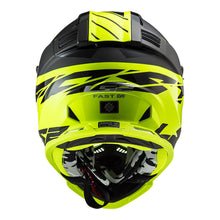 LS2 MX437 FAST EVO ROAR HELMET - BLACK / HI-VIS YELLOW