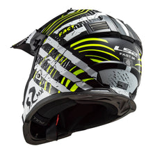 LS2 MX437 FAST EVO VERVE HELMET - BLACK / WHITE