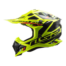 LS2 MX700 SUBVERTER EVO STOMP HELMET - HI-VIS YELLOW / BLACK