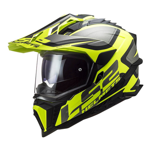 LS2 MX701 EXPLORER ALTER HELMET - MATTE BLACK / HI-VIS YELLOW 06