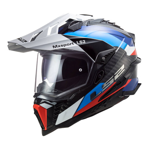 LS2 MX701 EXPLORER CARBON FRONTIER HELMET - BLACK / BLUE