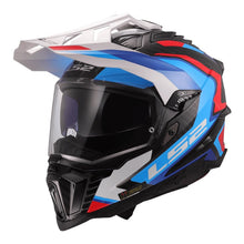 LS2 MX701 EXPLORER CARBON FRONTIER 2 HELMET - WHITE / BLUE / RED