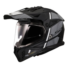 LS2 MX702 PIONEER II HILL HELMET - MATTE BLACK / WHITE 06