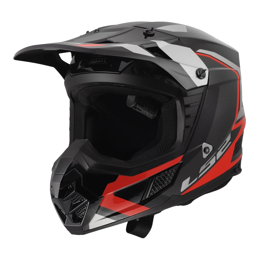 LS2 MX706 COZ FRONTIER 2 HELMET - RED / BLACK / TITANIUM