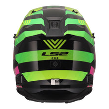 LS2 MX706J COZ CHROMATIC JUNIOR HELMET - BLACK / HI-VIS PINK