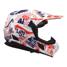 LS2 MX706J COZ FANTASY JUNIOR HELMET - MATTE WHITE / RED / BLUE