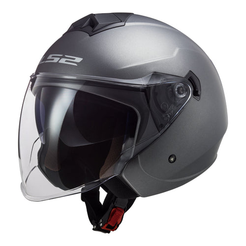 LS2 OF573 TWISTER II SINGLE MONO HELMET - MATTE TITANIUM