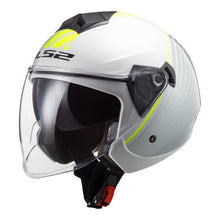 LS2 OF573 TWISTER II LUNA HELMET - WHITE / SILVER