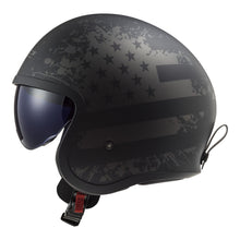 LS2 OF599 SPITFIRE II FLAG HELMET - MATTE BLACK 06