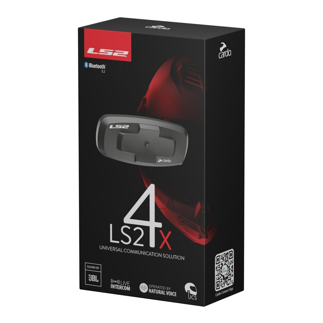 LS2 4X BLUETOOTH INTERCOM BY CARDO - SINGLE