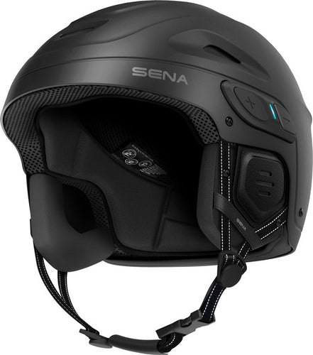 SENA LATITUDE SX FREESTYLE SNOW HELMET WITH COMMUNICATIONS - MATTE BLACK