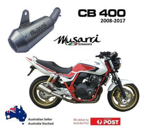 MUSARRI HONDA CB 400 EFI 2008-2016 - MUSARRI STREET SERIES SS GP SLIP-ON EXHAUST