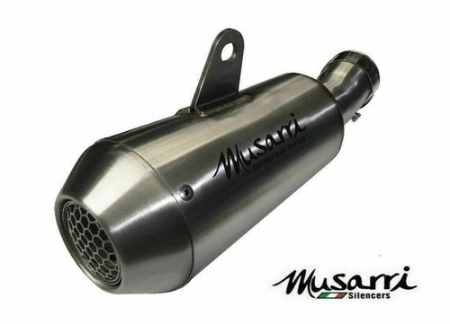 MUSARRI SUZUKI SV650/S/X LAMS 2016-2024 - MUSARRI STREET SERIES SS GP SLIP-ON EXHAUST