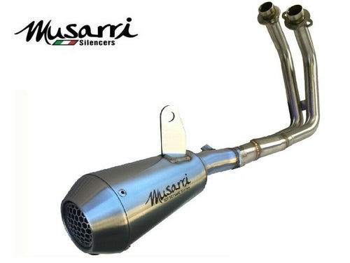 MUSARRI KAWASAKI NINJA 650 / Z650 2017-2025 - MUSARRI STREET SERIES GP STAINLESS FULL EXHAUST