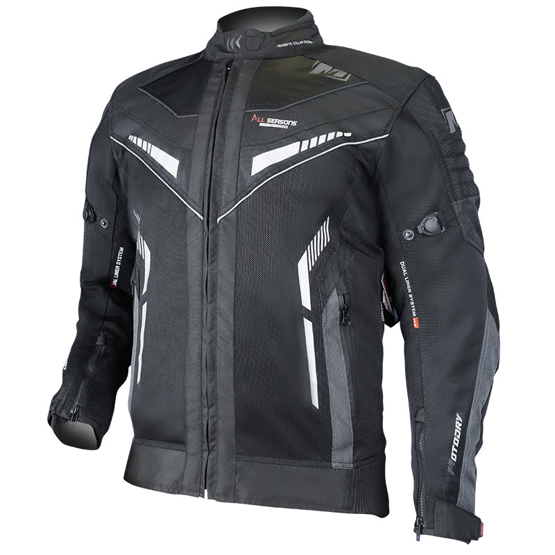 MOTODRY ALL SEASONS BLACK TEXTILE JACKET