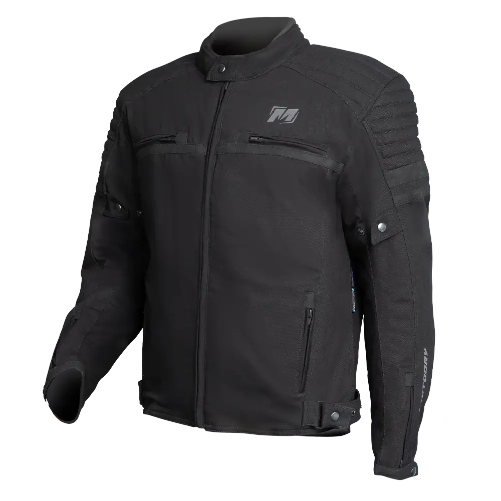 MOTODRY CLUBMAN EVO BLACK TEXTILE JACKET