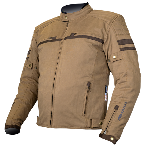 MOTODRY CLUBMAN EVO VINTAGE/BROWN TEXTILE JACKET