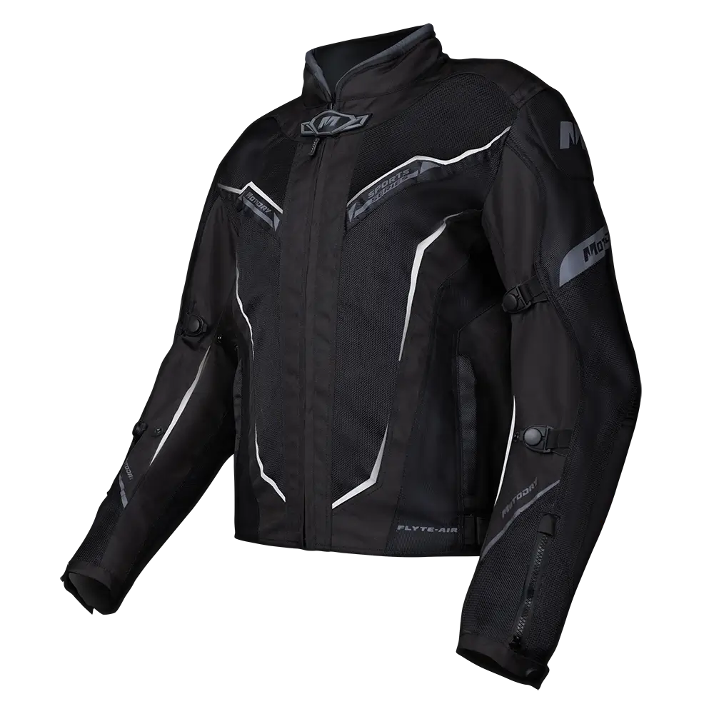 MOTODRY FLYTE AIR BLACK TEXTILE JACKET