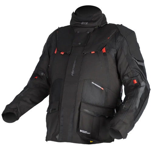 MOTODRY GT BLACK TEXTILE JACKET