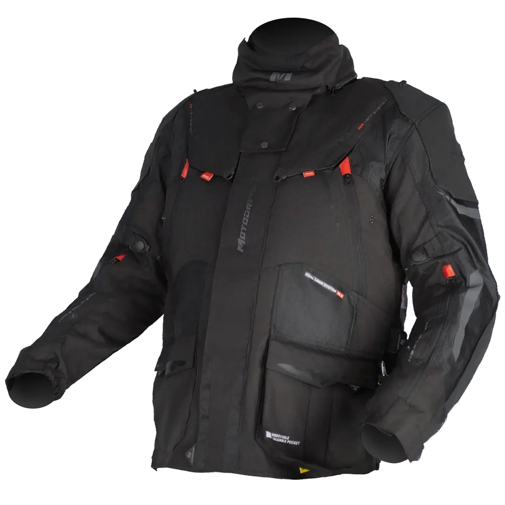 MOTODRY GT BLACK TEXTILE JACKET
