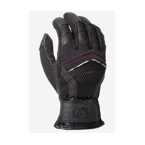 MOTODRY SUMMER VENTED BLACK GLOVES