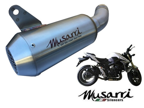 MUSARRI SUZUKI GSR750 11-16 / GSXS750 16-24 - MUSARRI STREET SERIES GP SLIP-ON EXHAUST - SS