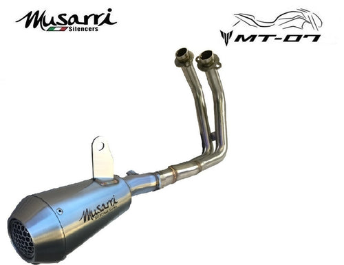 MUSARRI MT 07 2014-2020 MUSARRI STREET SERIES GP FULL SYSTEM EXHAUST - STAINLESS