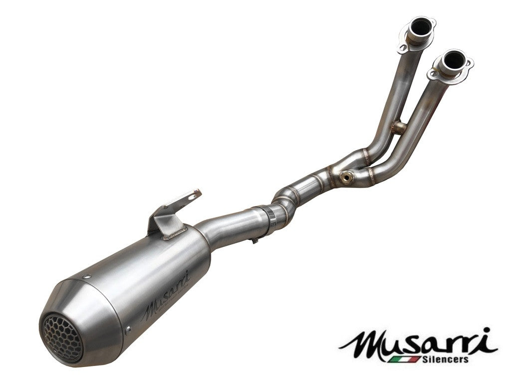MUSARRI MT07 2021 - 2026 MUSARRI STREET SERIES GP FULL SYSTEM EXHAUST - STAINLESS