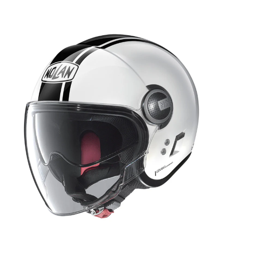 NOLAN N21 OPEN FACE DOLCE VITA MOTORCYCLE HELMET WHITE BLACK