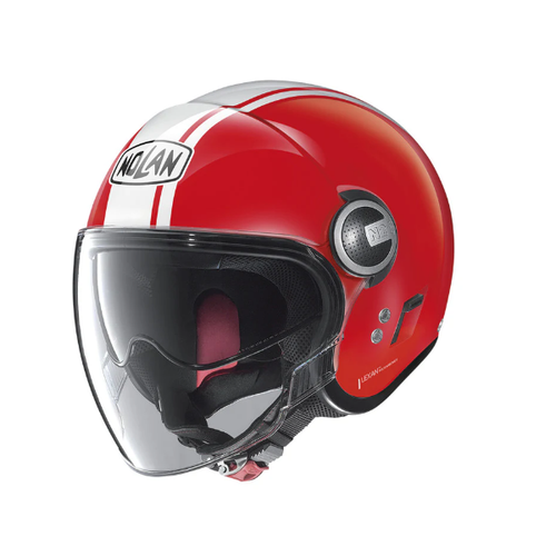 NOLAN N21 OPEN FACE DOLCE VITA MOTORCYCLE HELMET RED WHITE