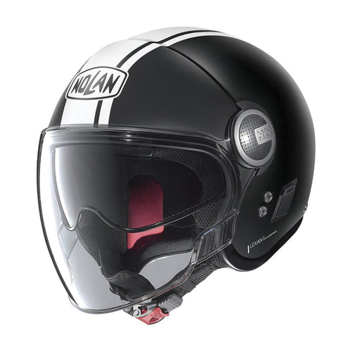 NOLAN N21 VISOR OPEN FACE DOLCE VITA HELMET - FLAT BLACK WHITE