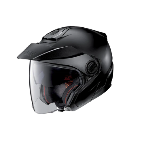 NOLAN N40-5 OPEN FACE + PEAK CLASSIC MOTORCYCLE HELMET FLAT BLACK