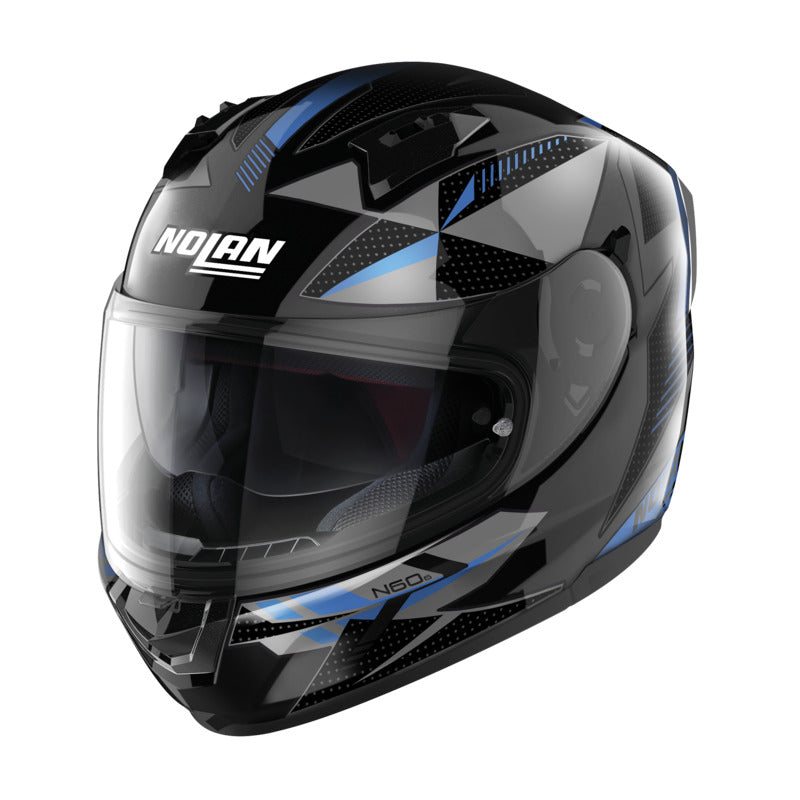 NOLAN N60-6 FULL FACE WIRING HELMET - BLACK/BLUE/SILVER