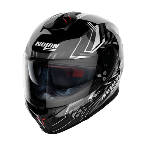 NOLAN N80-8 FULL FACE TURBOLENCE HELMET - BLACK WHITE