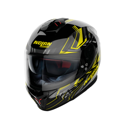 NOLAN N80-8 FULL FACE CLASSIC MOTORCYCLE HELMET BLACK YELLOW