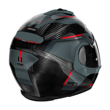 NOLAN X-1005 ULTRA CARBON FLIP UP UNDERCOVER HELMET - CARBON GREY/RED