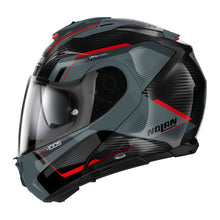 NOLAN X-1005 ULTRA CARBON FLIP UP UNDERCOVER HELMET - CARBON GREY/RED