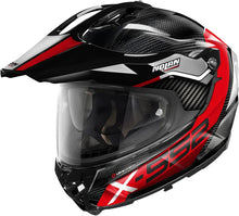 NOLAN X-552 ULTRA CARBON ADVENTURE DINAMO HELMET - CARBON/RED/GREY