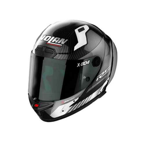 NOLAN X-804 RS FULL FACE HOT LAP MOTORCYCLE HELMET CARBON WHITE