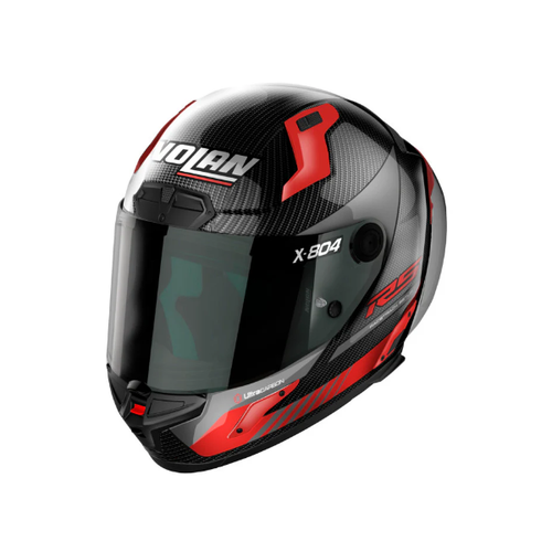 NOLAN X-804 RS FULL FACE HOT LAP MOTORCYCLE HELMET CARBON RED