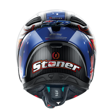 NOLAN X-804 RS FULL FACE STONER 10TH ANNIVERSARY MOTORCYCLE HELMET - CARBON BLUE WHITE