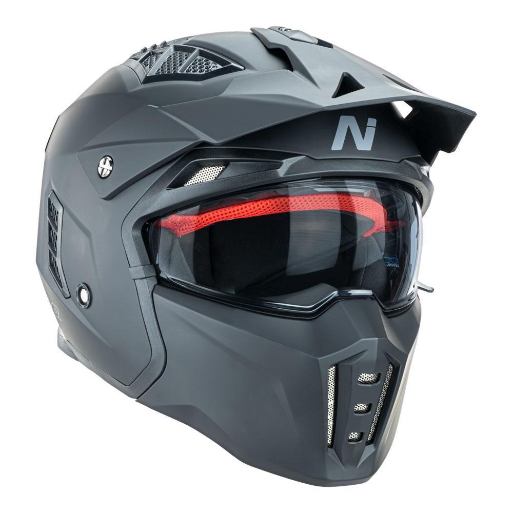 NITRO NZ302 COMMANDO MATT BLACK HELMET
