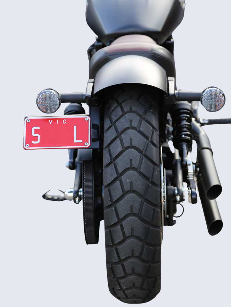 NR MOTO CO INDIAN BOBBER SIDE MOUNTED TAIL TIDY