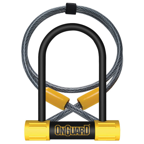 ON GUARD U-LOCK & CABLE - BULLDON GUARD - U-LOCK 13MM X 9CM X 14CM - CABLE 10MM X 120CM