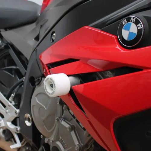 OGGY KNOBBS BMW S 1000 R 2014-2016 WHITE FRAME SLIDER KIT