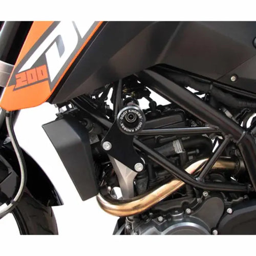 OGGY KNOBBS KTM 200 DUKE 2013-2019 BLACK FRAME SLIDERS