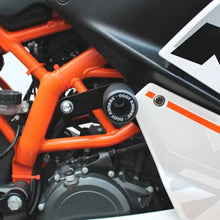 OGGY KNOBBS KTM RC390 2014-2016 BLACK FRAME SLIDERS